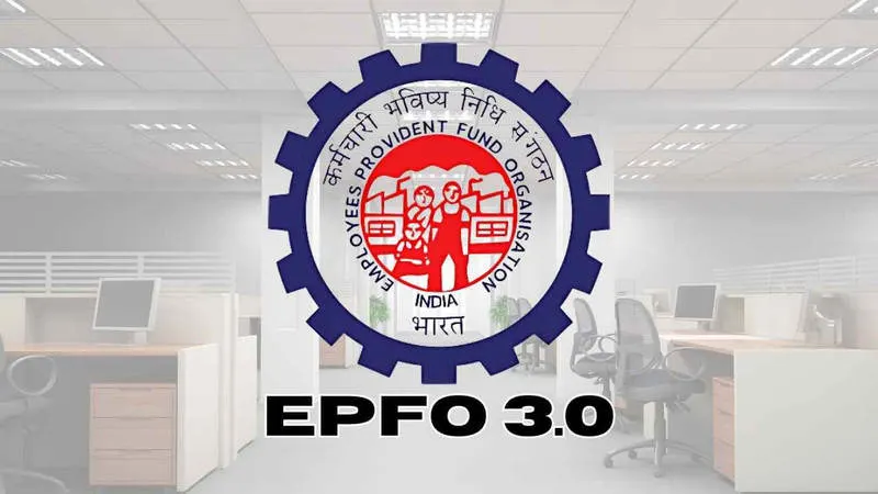 Illustration showing EPFO withdrawal process and new digital features 2025