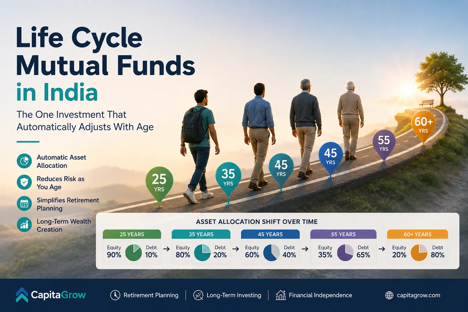Life Cycle Mutual Funds in India: The One Investment That Automatically Reduces Risk With Age